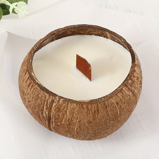 Handcrafted Coconut Shell Candle